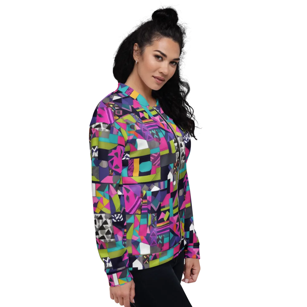 Afterglow Mosaic on Bomber Jacket — Right