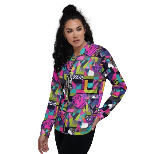 Afterglow Mosaic on a Bomber Jacket
