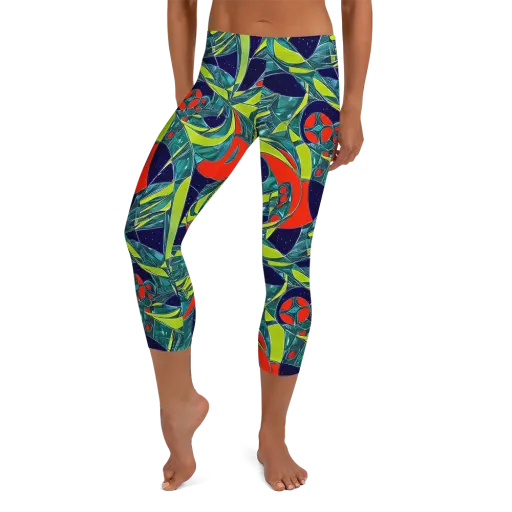Harmonic Mirage on a Capri Leggings