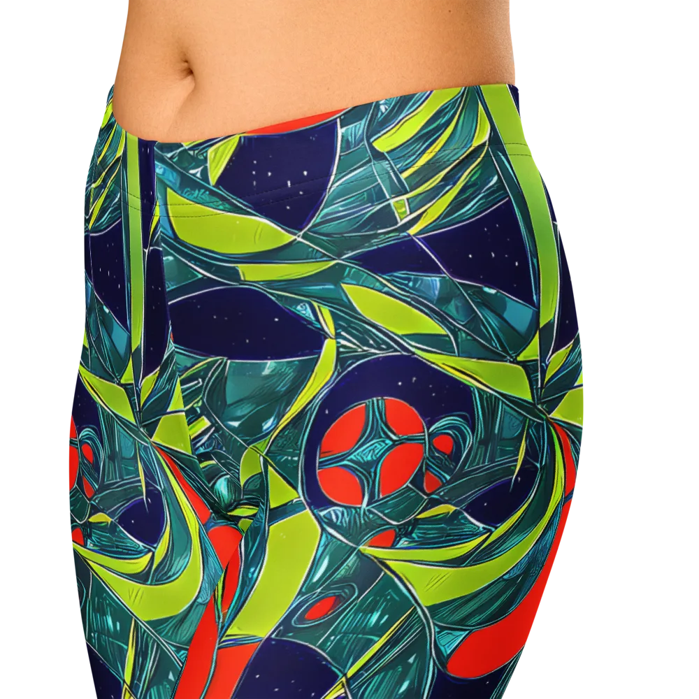Harmonic Mirage on Capri Leggings — Zoomed-in