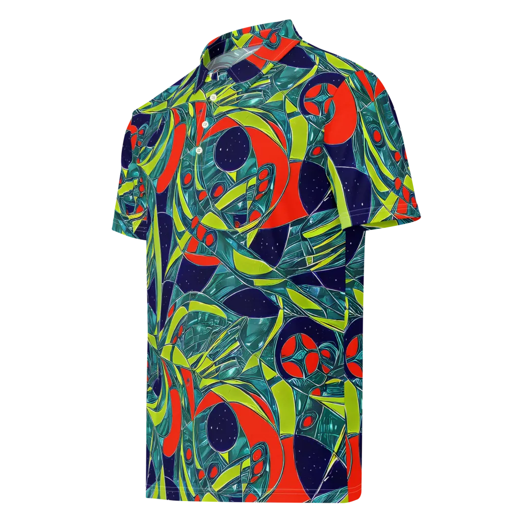 Harmonic Mirage on Men's Slim Fit Polo Shirt — Left Front
