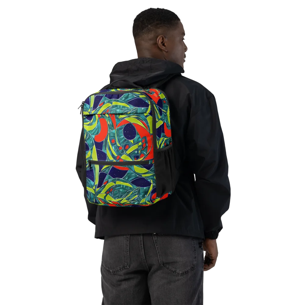 Harmonic Mirage on Utility Backpack — Back
