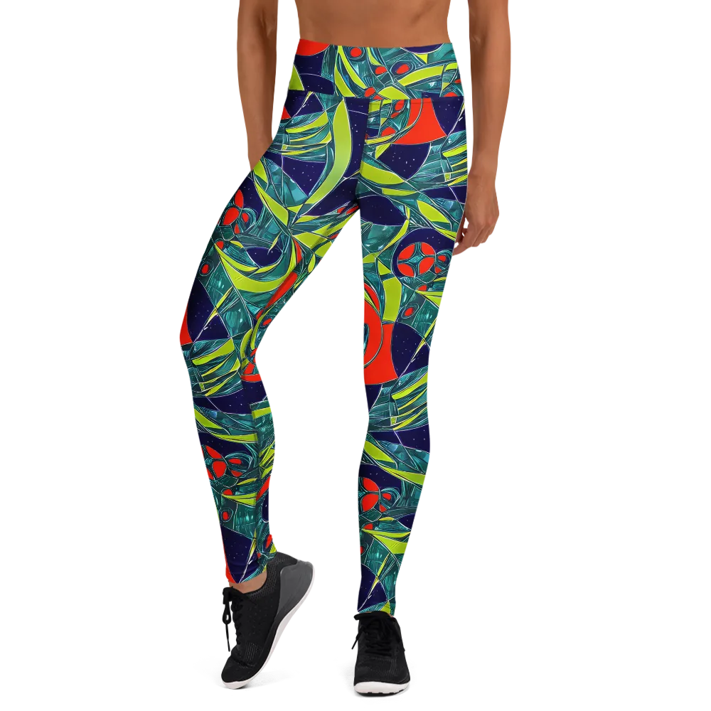 Harmonic Mirage on Yoga Leggings — Front