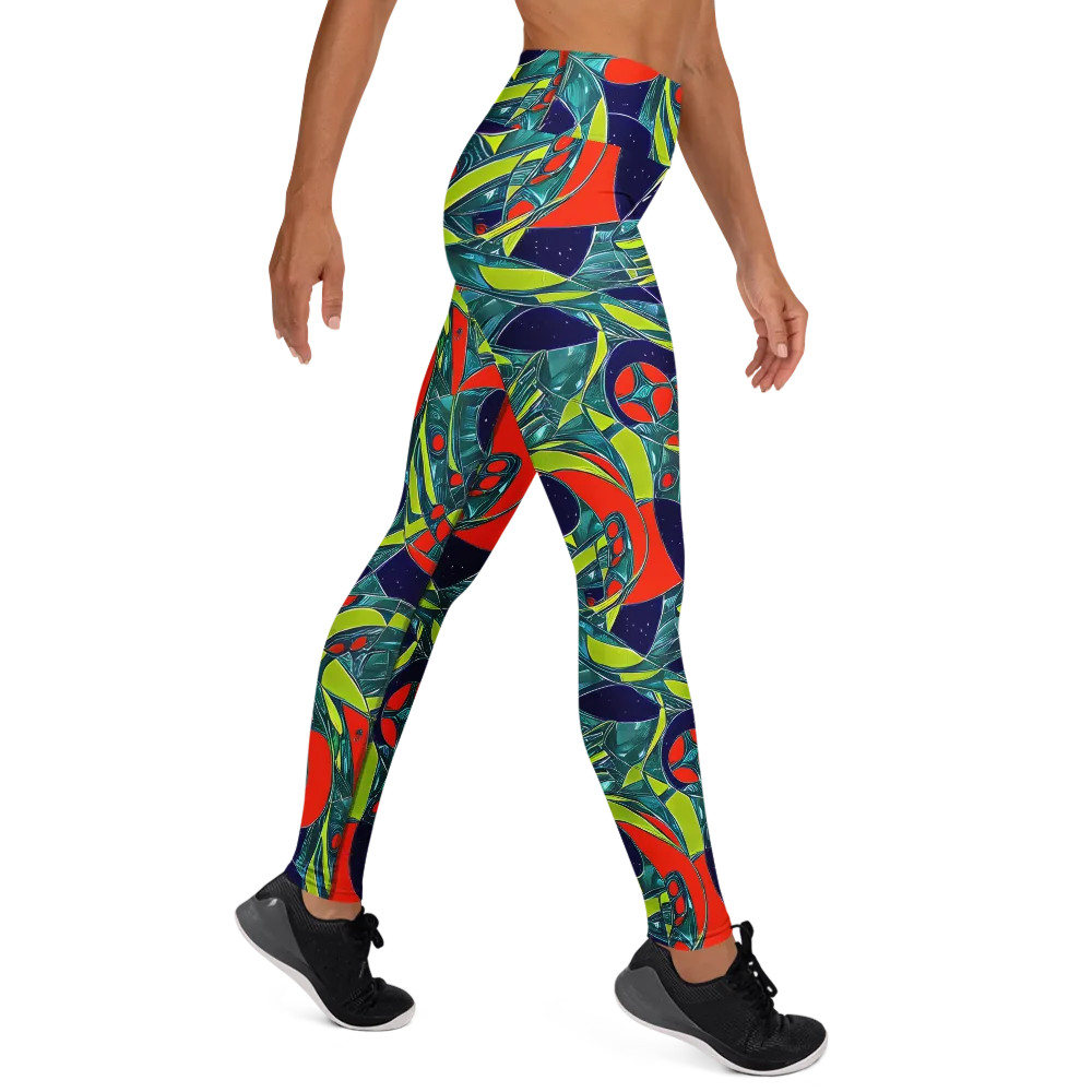 Harmonic Mirage on Yoga Leggings — Right