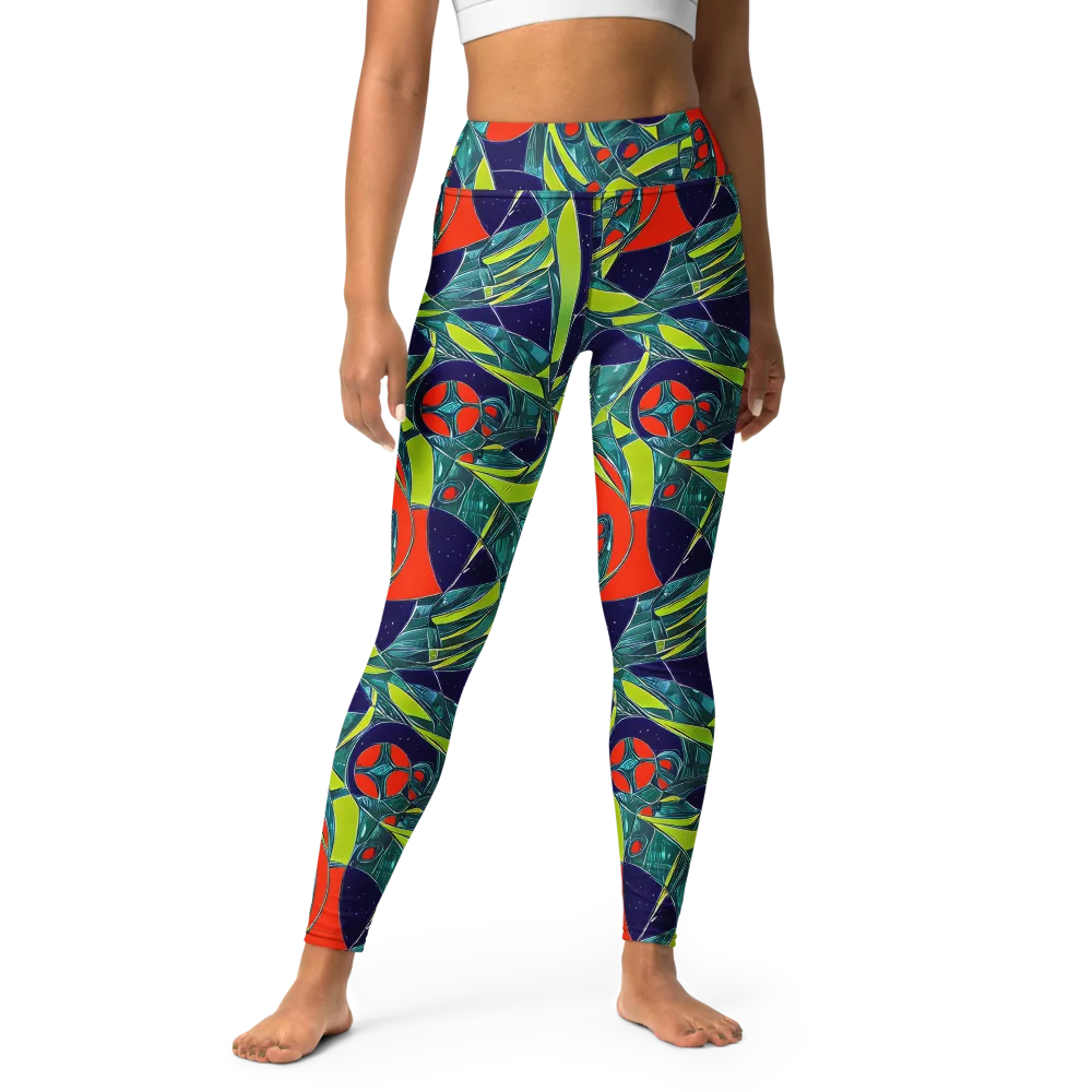 Harmonic Mirage on Yoga Leggings — Front