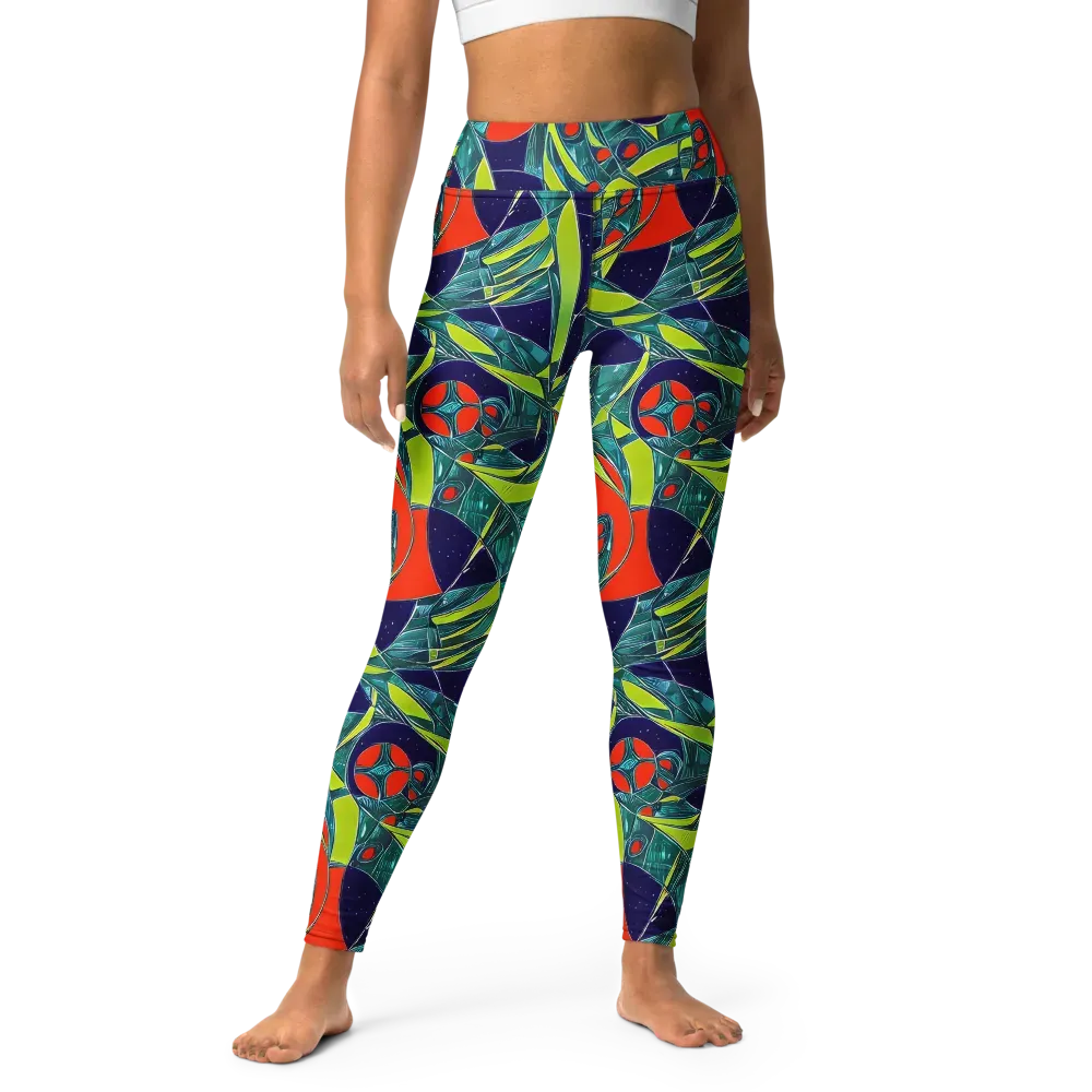 Harmonic Mirage on Yoga Leggings — Front