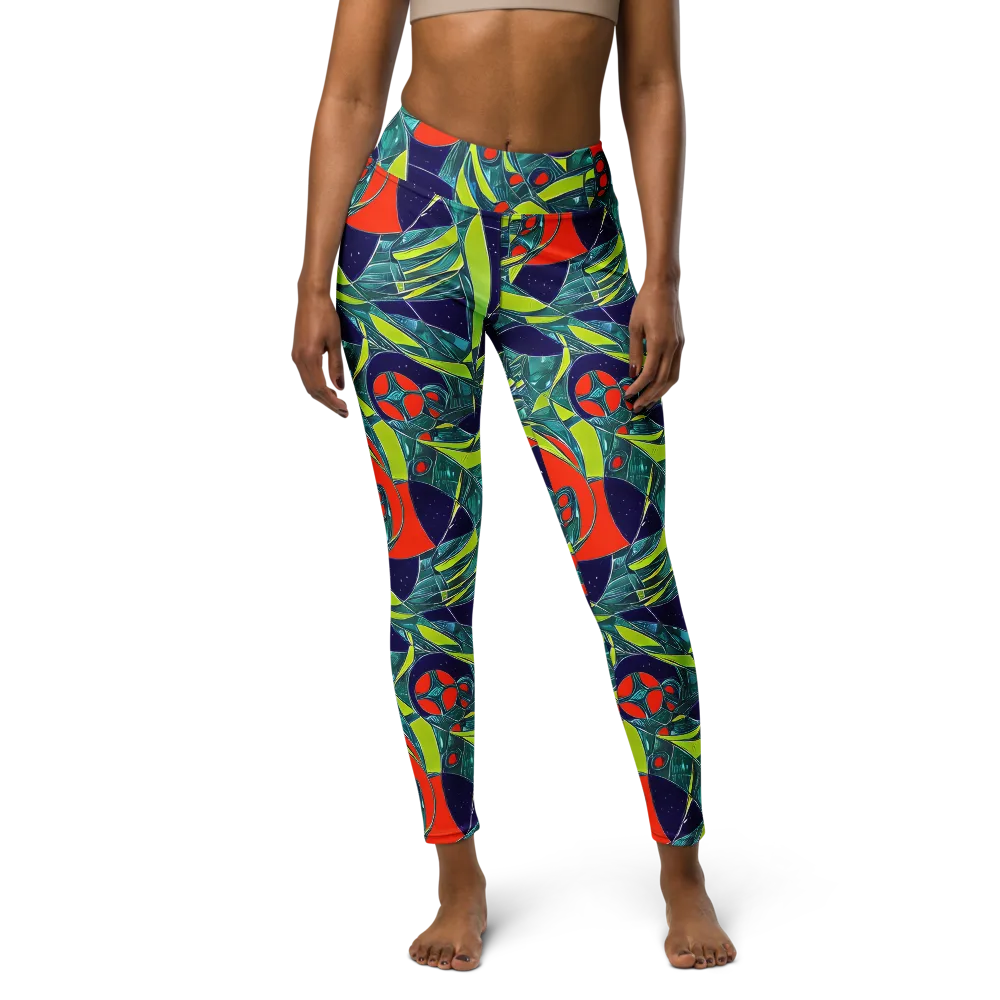 Harmonic Mirage on Yoga Leggings — Front