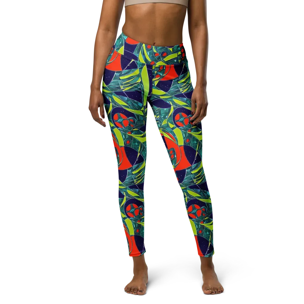 Harmonic Mirage on Yoga Leggings — Front