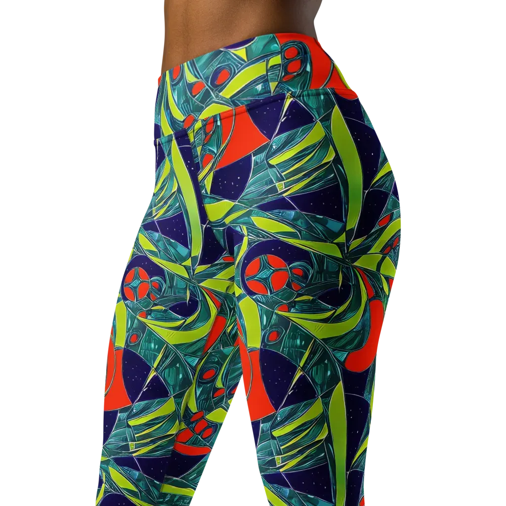 Harmonic Mirage on Yoga Leggings — Left Front