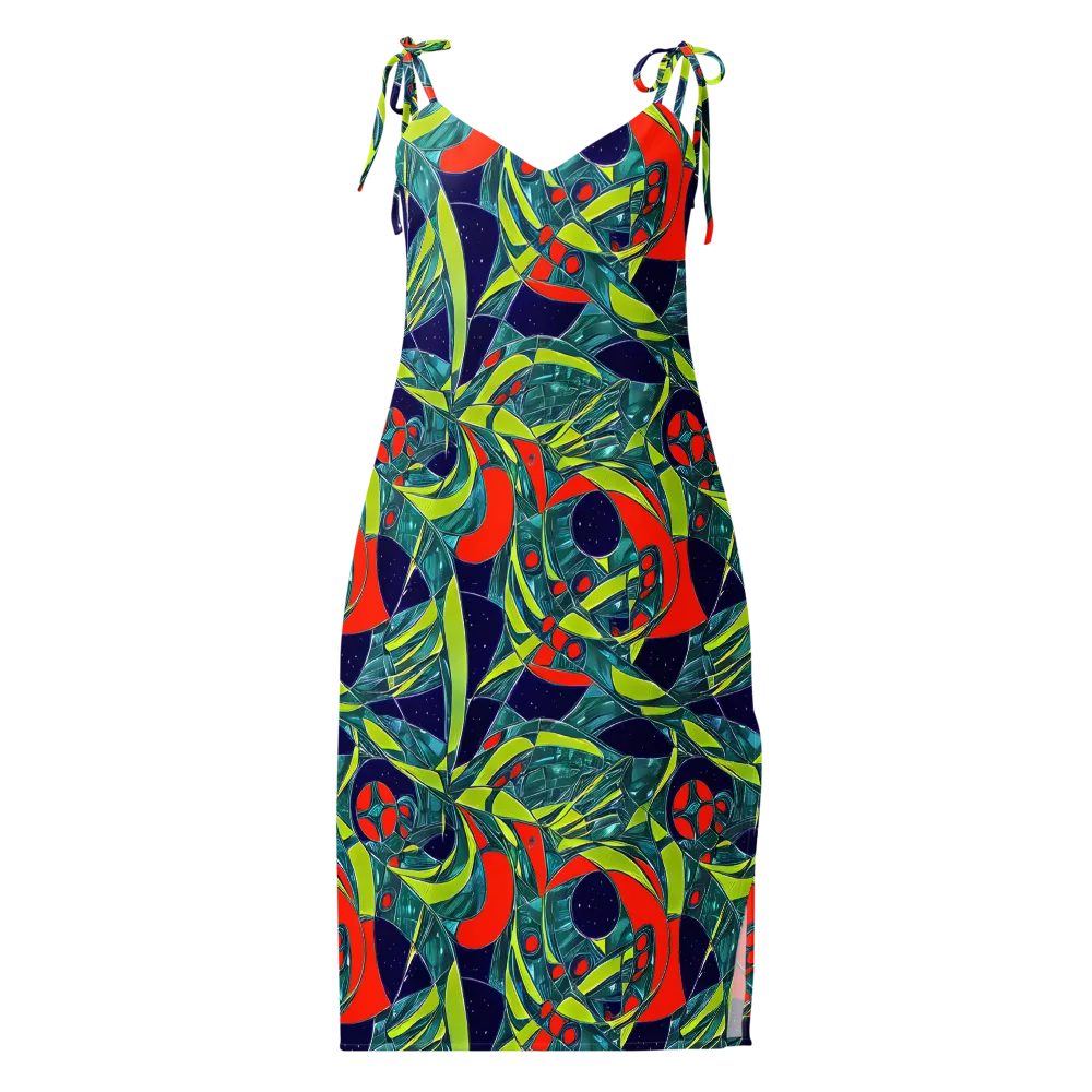 Harmonic Mirage on Slip Dress — Front