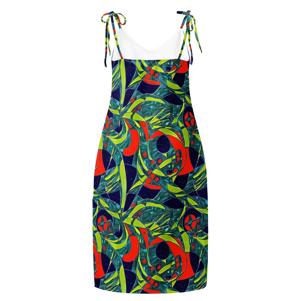 Harmonic Mirage on Slip Dress — Back