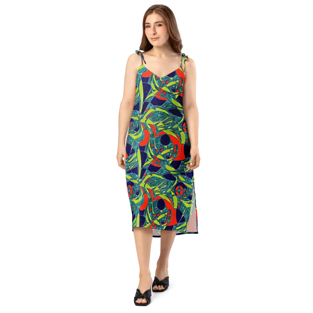 Harmonic Mirage on Slip Dress — Front