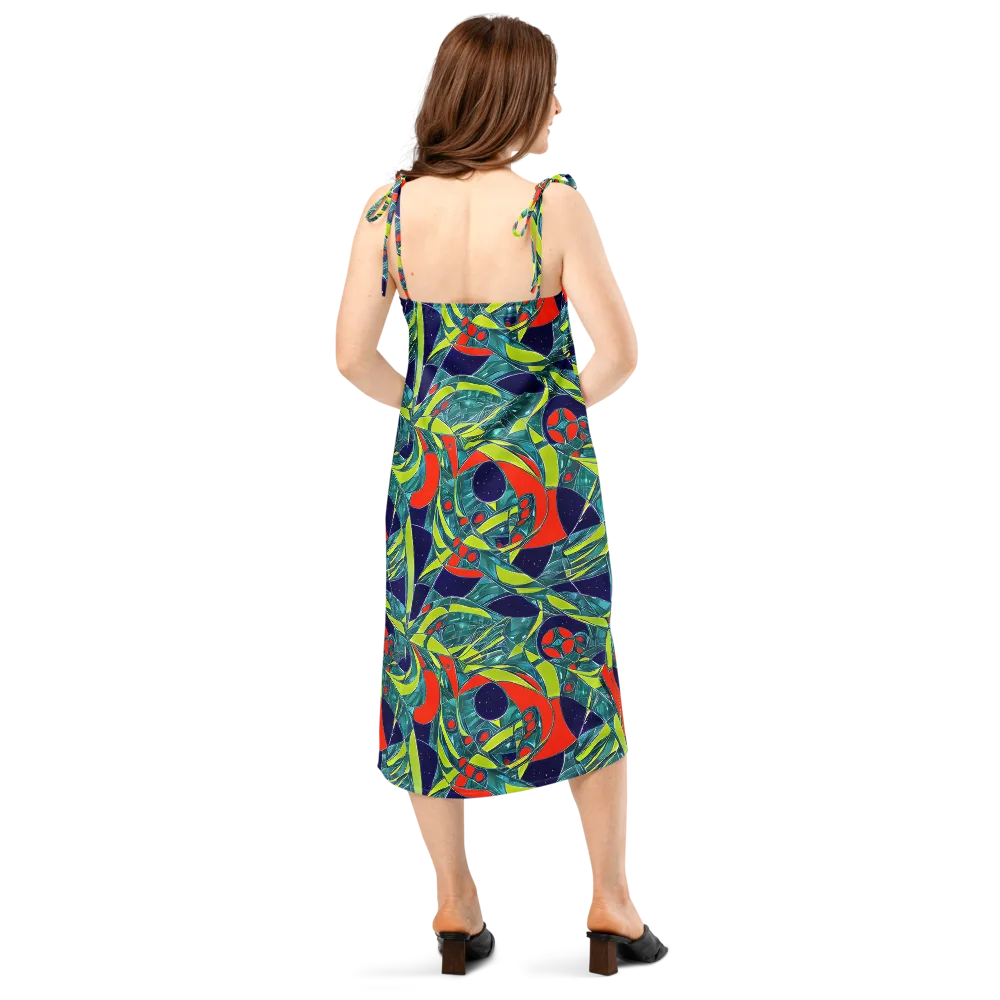 Harmonic Mirage on Slip Dress — Back