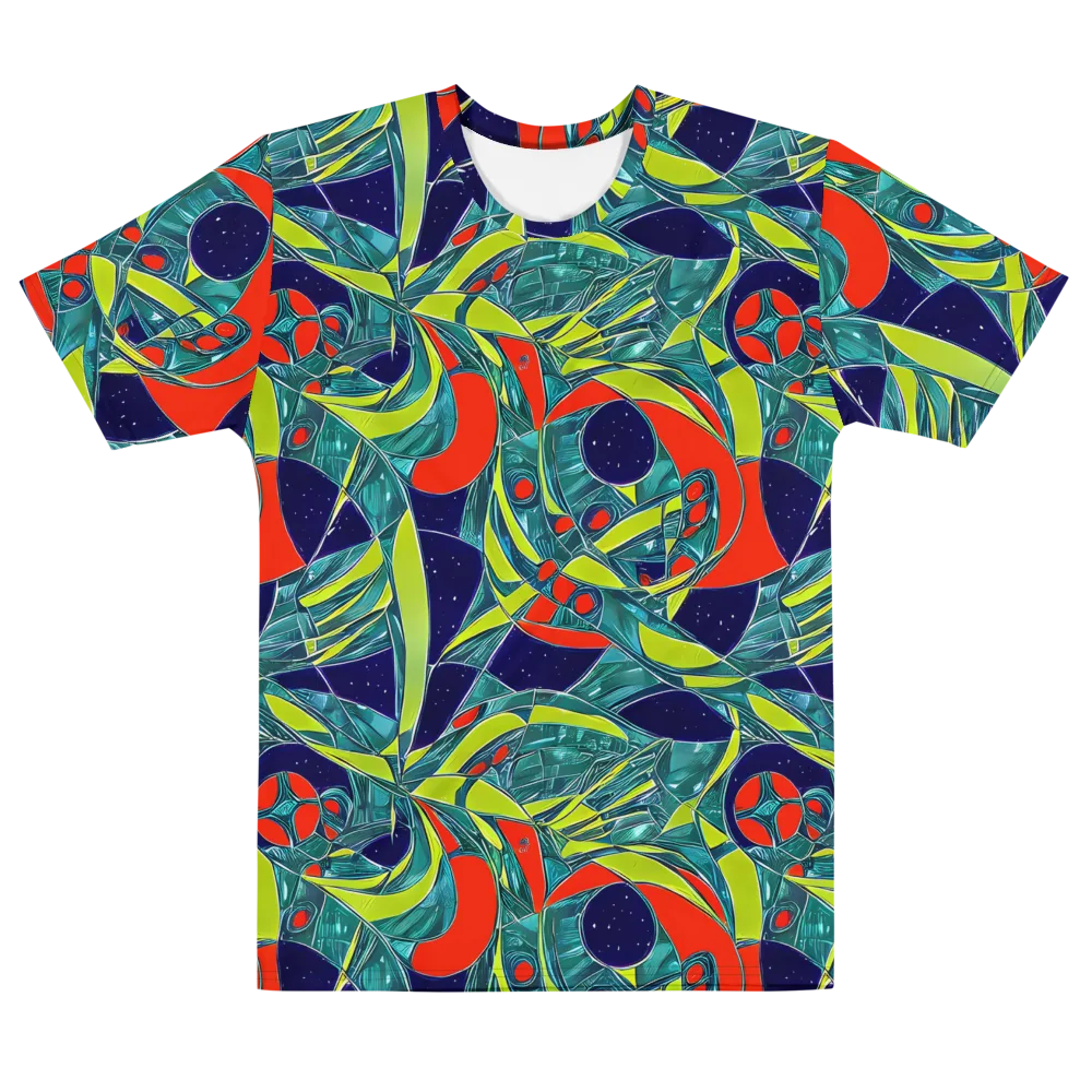 Harmonic Mirage on Men's Cotton Crew Neck T-Shirt — Front