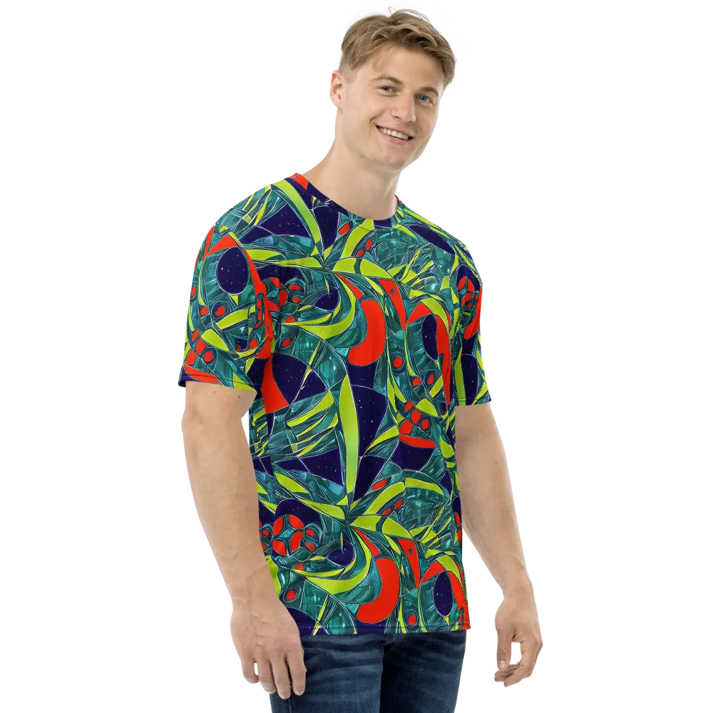 Harmonic Mirage on Men's Crew Neck T-Shirt — Right