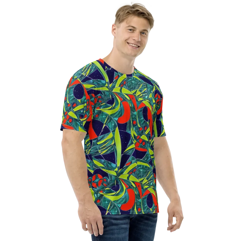 Harmonic Mirage on Men's Crew Neck T-Shirt — Right
