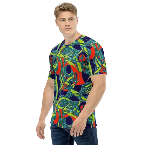 Harmonic Mirage on a Men's Crew Neck T-Shirt