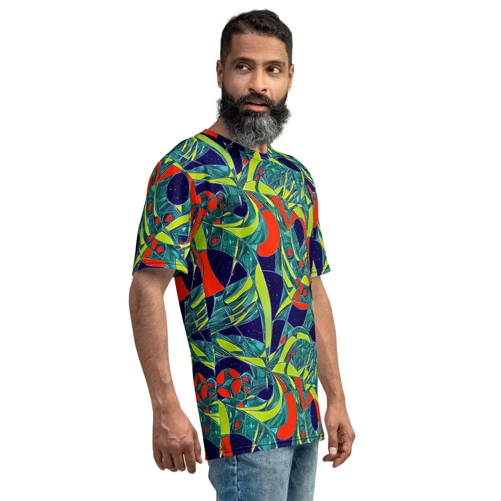 Harmonic Mirage on Men's Crew Neck T-Shirt — Right