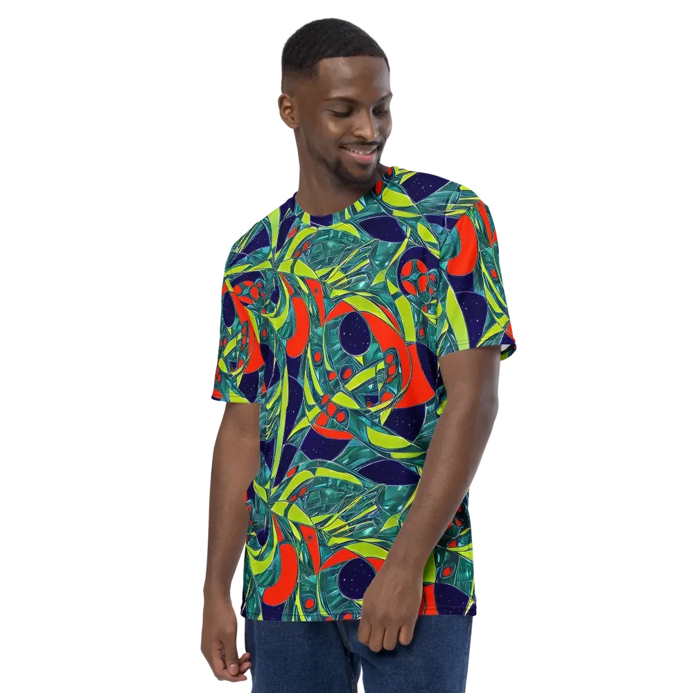 Harmonic Mirage on Men's Crew Neck T-Shirt — Left
