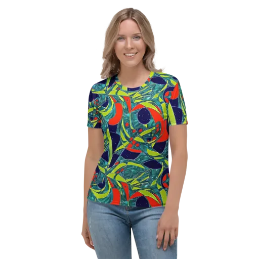 Harmonic Mirage on a Women's Crew Neck T-Shirt