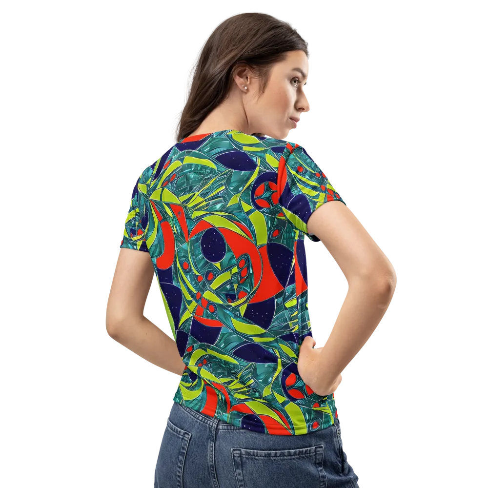 Harmonic Mirage on Women's Crew Neck T-Shirt — Back