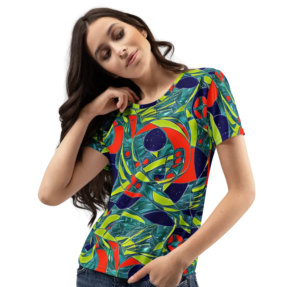 Harmonic Mirage on Women's Crew Neck T-Shirt — Left Front