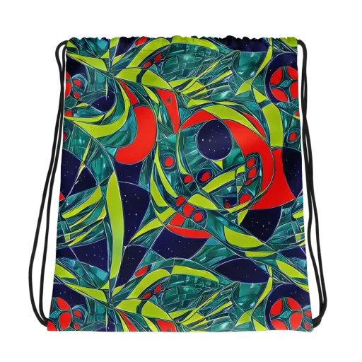 Harmonic Mirage on a Drawstring Bag