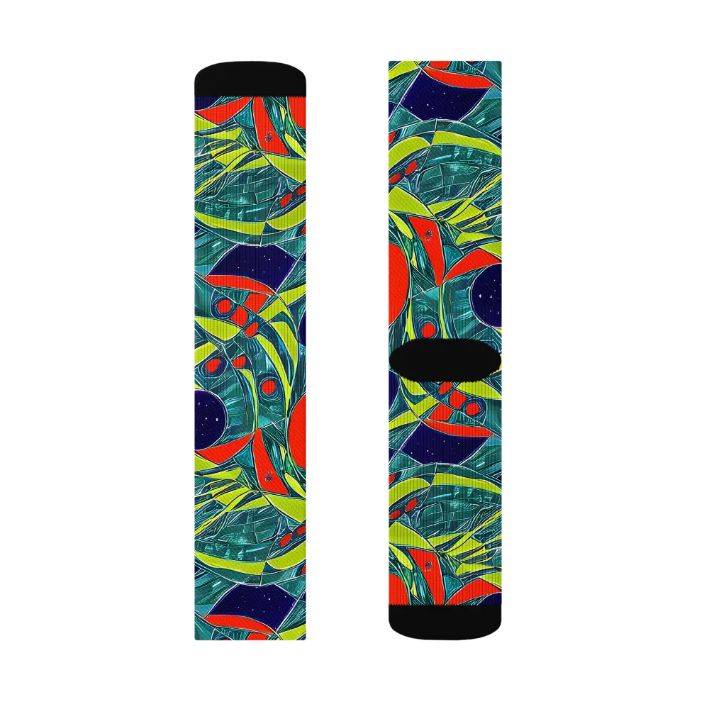 Harmonic Mirage on Socks — Right Sock