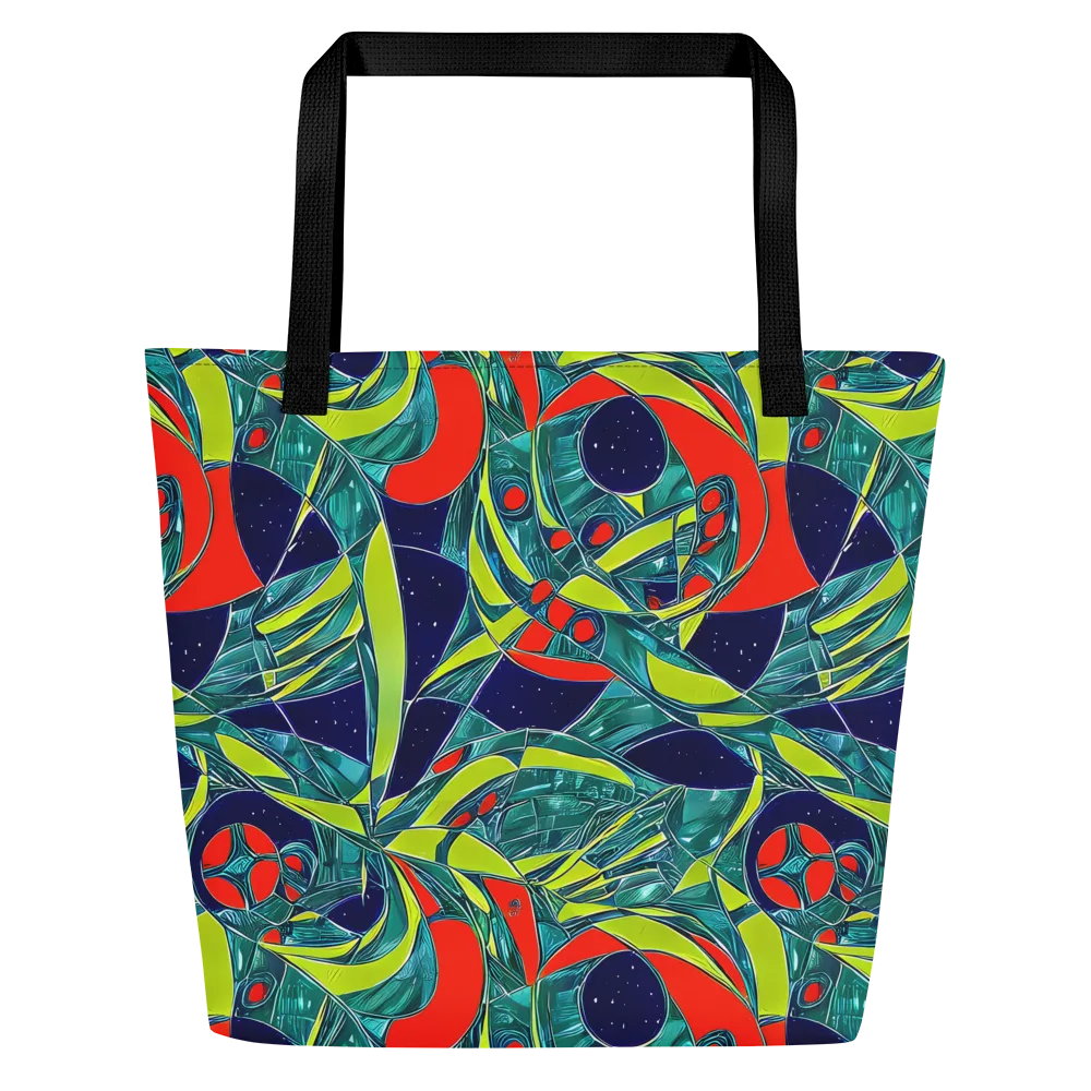 Harmonic Mirage on Large Tote Bag W/ Pocket — Front