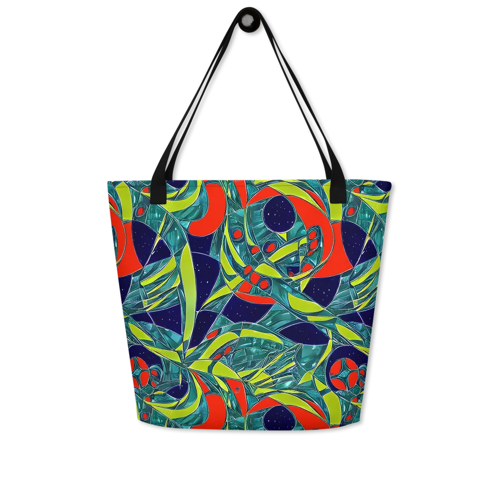 Harmonic Mirage on Large Tote Bag W/ Pocket — Front