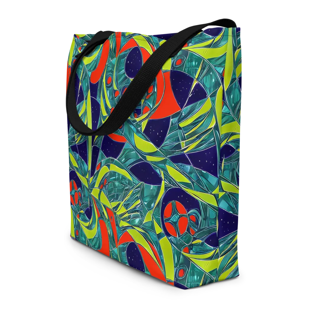 Harmonic Mirage on Large Tote Bag W/ Pocket — Front