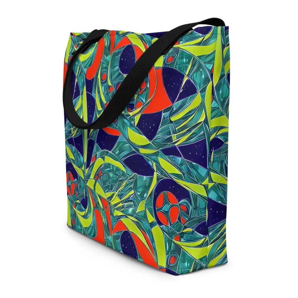 Harmonic Mirage on Large Tote Bag W/ Pocket — Front
