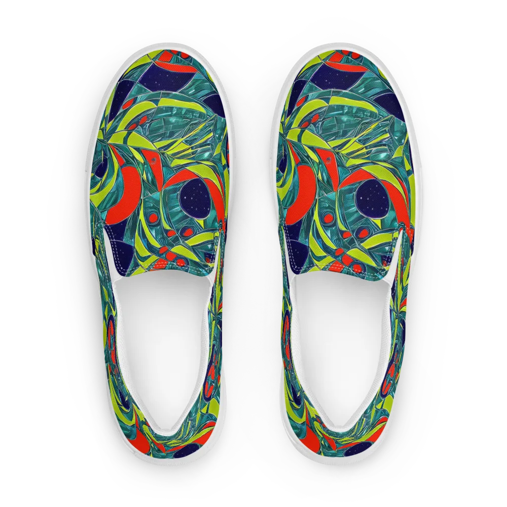 Harmonic Mirage on Women's Slip-On Canvas Shoes — Front