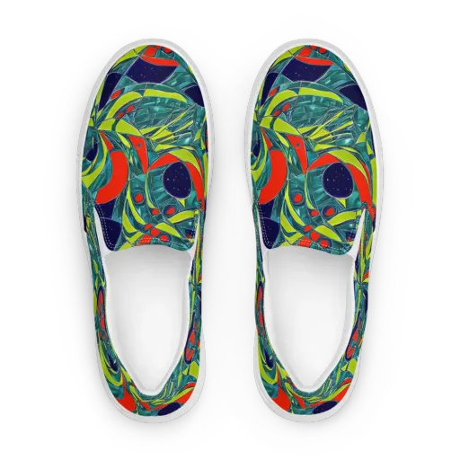 Harmonic Mirage on a Women's Slip-On Canvas Shoes