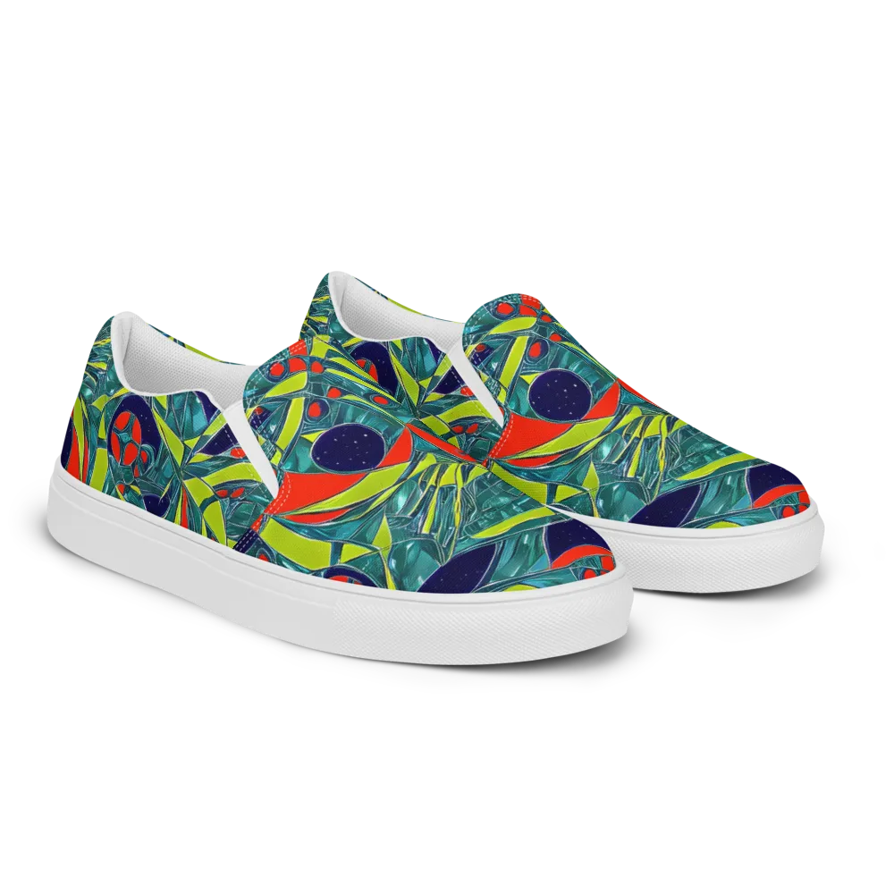 Harmonic Mirage on Women's Slip-On Canvas Shoes — Right Front