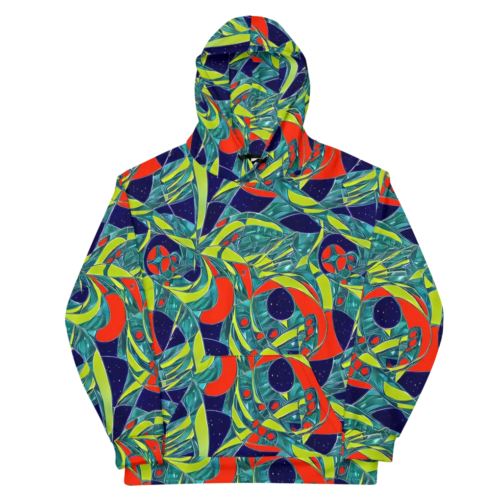 Harmonic Mirage on Cotton Hoodie — Front