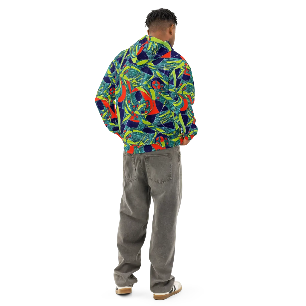 Harmonic Mirage on Cotton Hoodie — Back