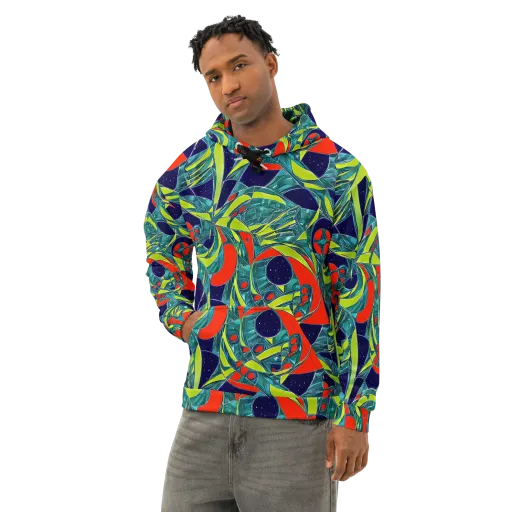 Harmonic Mirage on a Cotton Hoodie