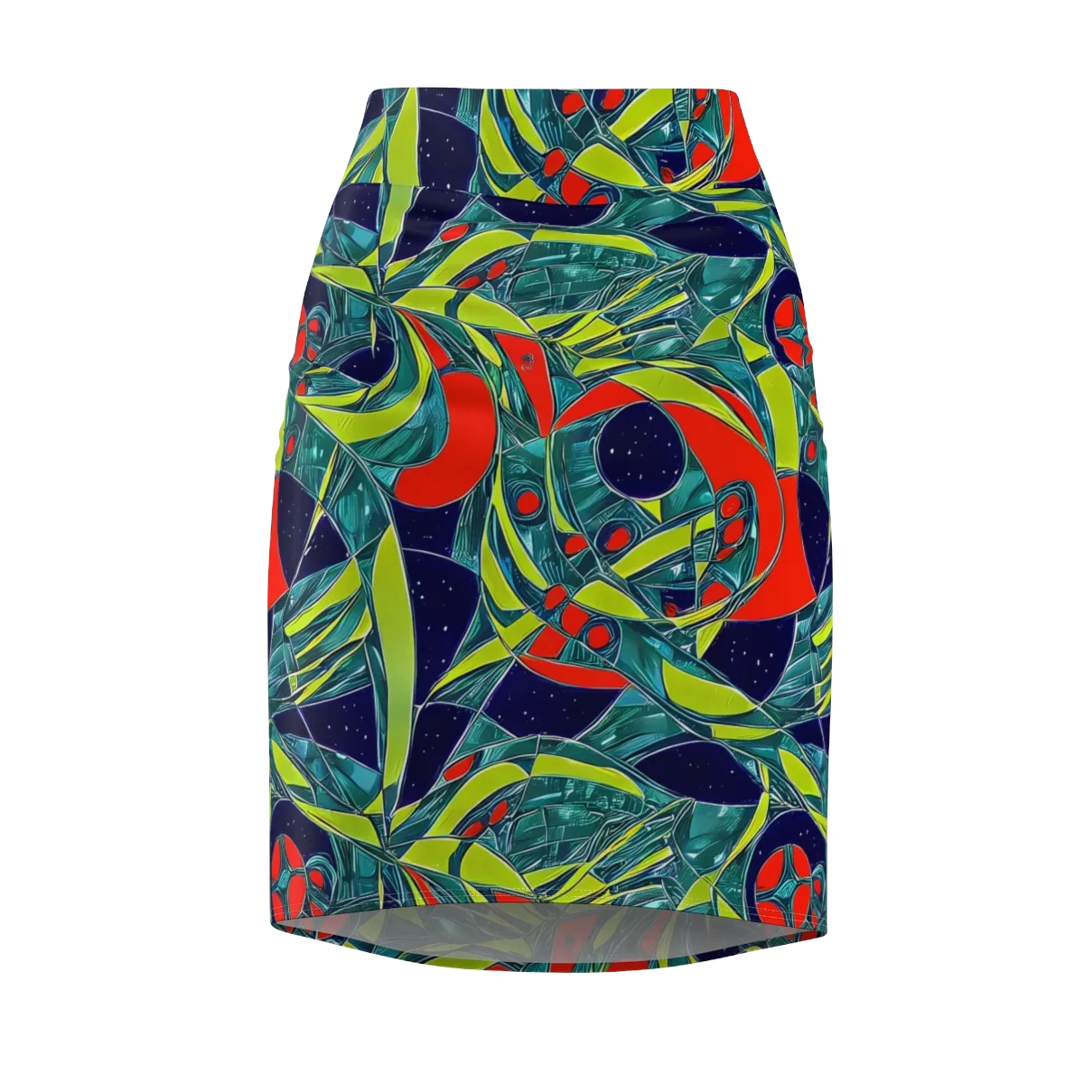 Harmonic Mirage on Pencil Skirt — Front