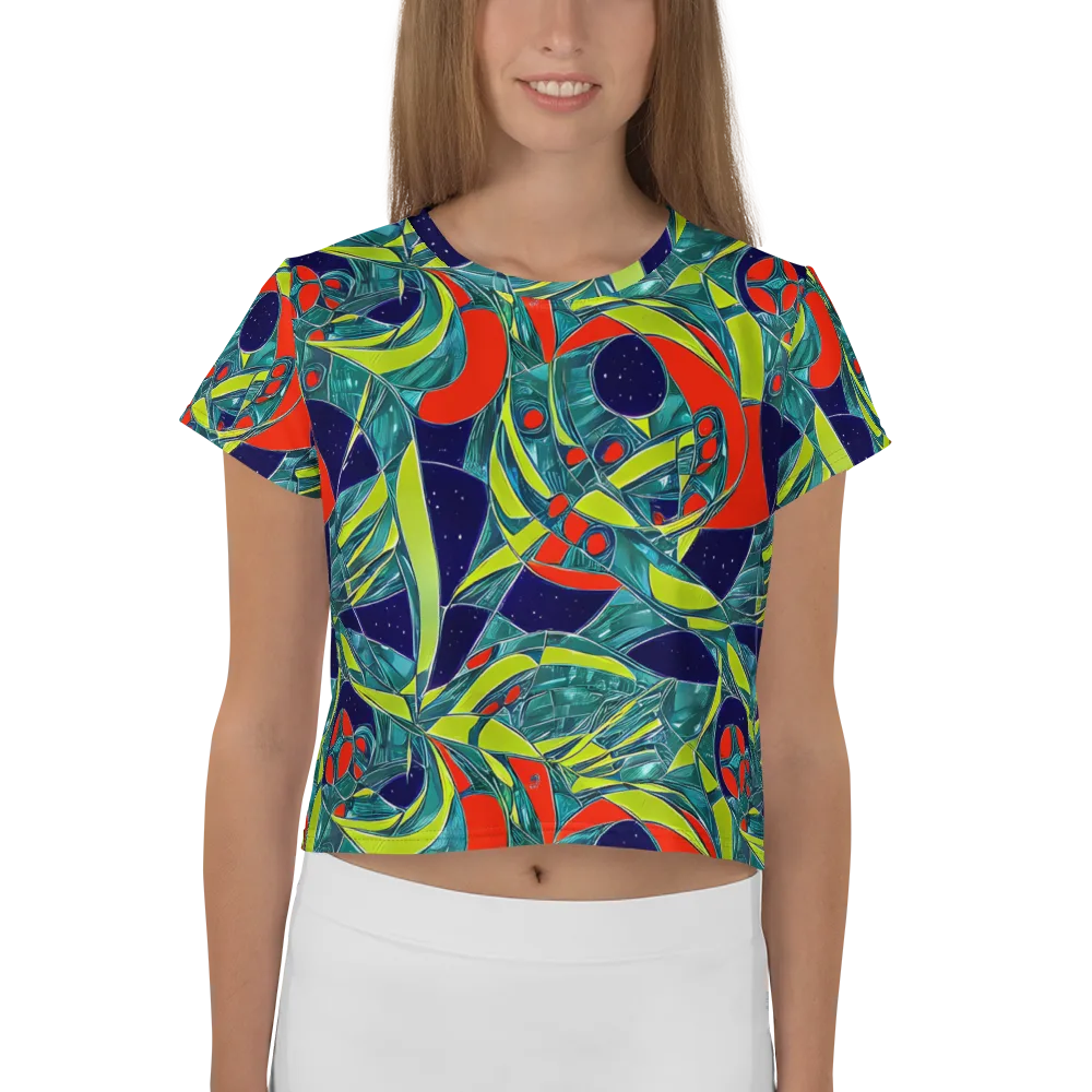 Harmonic Mirage on Crop Tee — Front