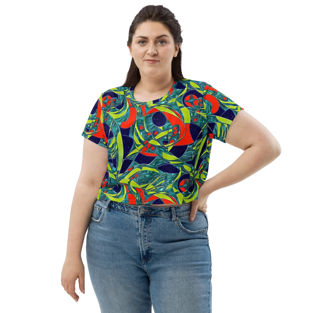 Harmonic Mirage on Crop Tee — Front