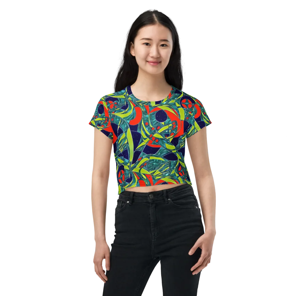 Harmonic Mirage on Crop Tee — Front