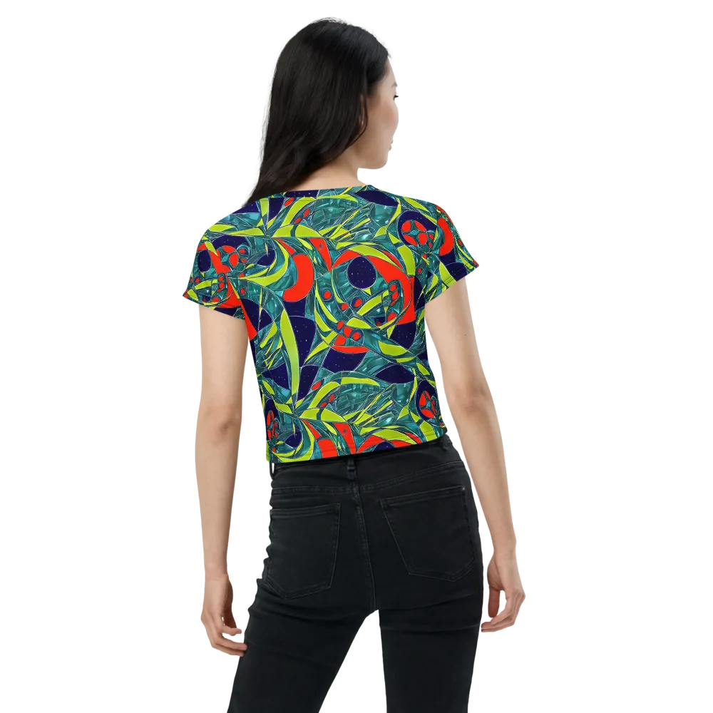 Harmonic Mirage on Crop Tee — Back