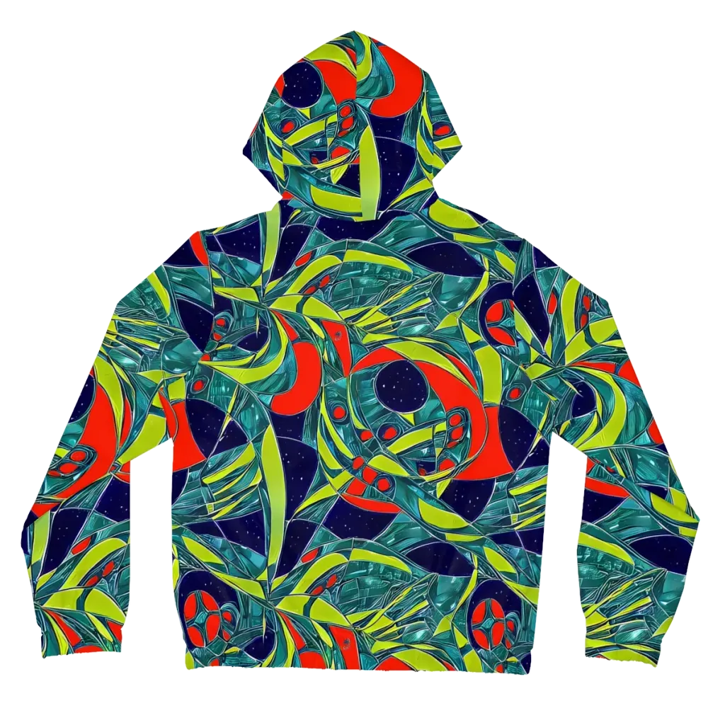 Harmonic Mirage on Women's Full-Zip Hoodie — Back