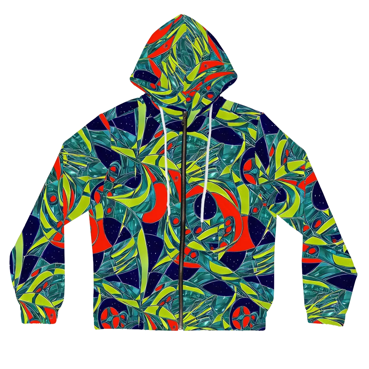 Harmonic Mirage on Women's Full-Zip Hoodie — Front