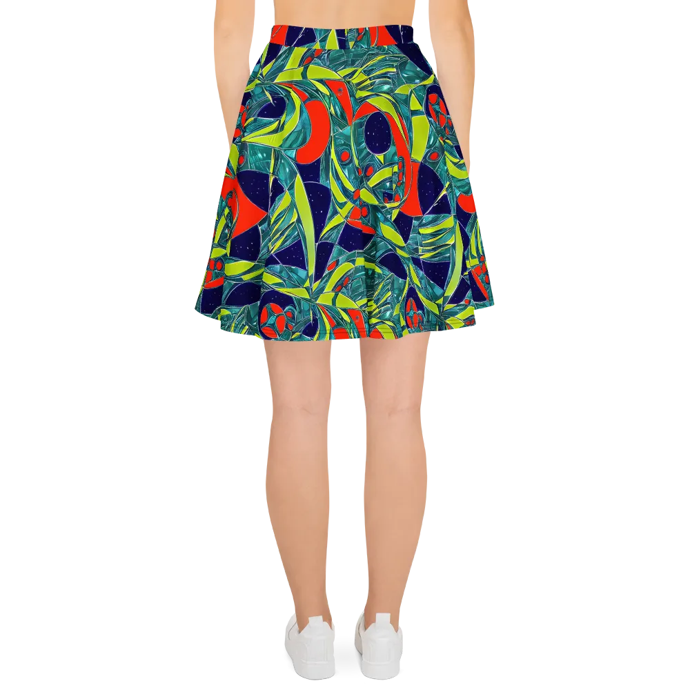 Harmonic Mirage on Skater Skirt — Back