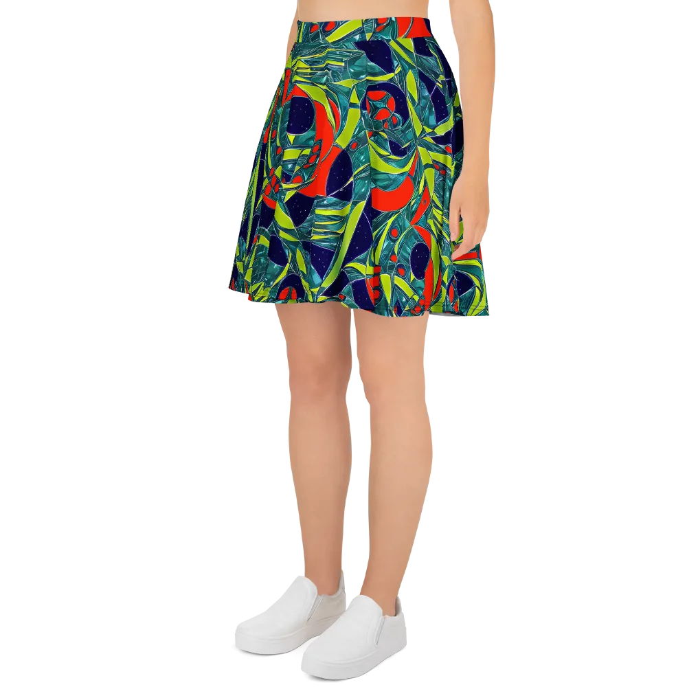 Harmonic Mirage on Skater Skirt — Left