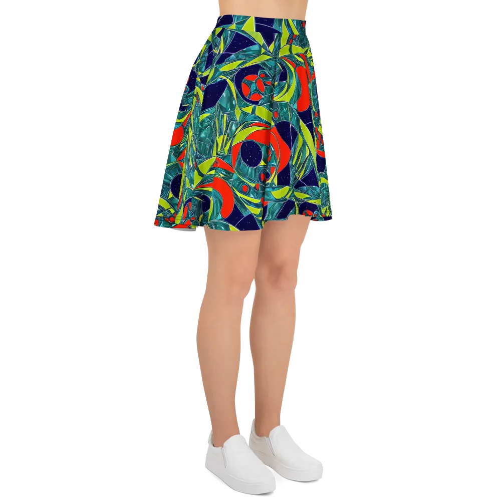Harmonic Mirage on Skater Skirt — Right