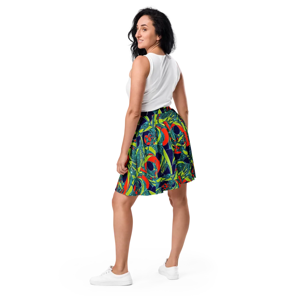 Harmonic Mirage on Skater Skirt — Back