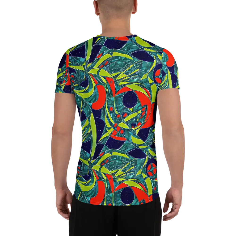 Harmonic Mirage on Men's Athletic T-Shirt — Back